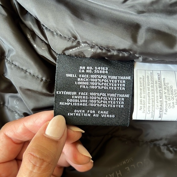 COLE HAAN Vegan Leather Shirt Collar Jacket - Picture 8 of 11